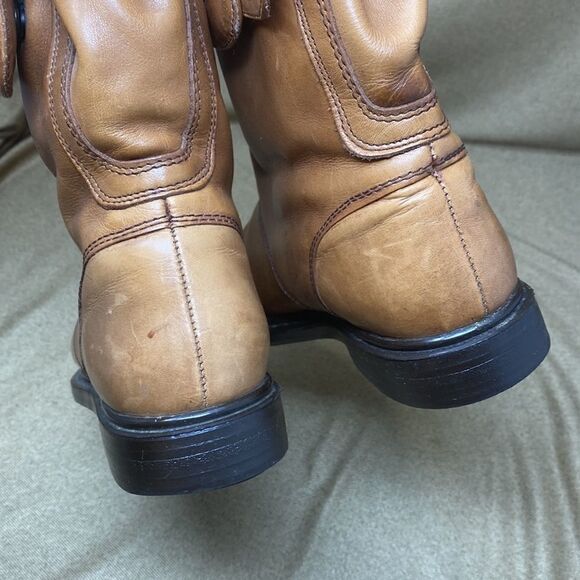 Genuine Tan Leather Fleece Lined Boots - Picture 8 of 12